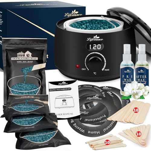 Waxing-Set Lifestance mit Wachswärmer und Zubehör für Haarentfernung