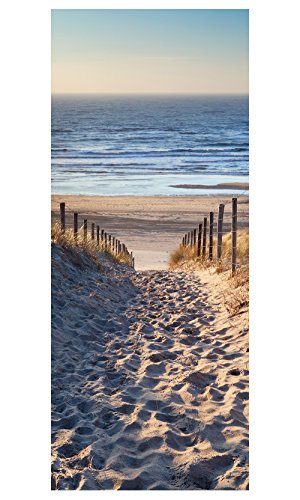 Türtapete Schöner Weg zum Strand III 90 x 200 cm von Bilderdepot24
