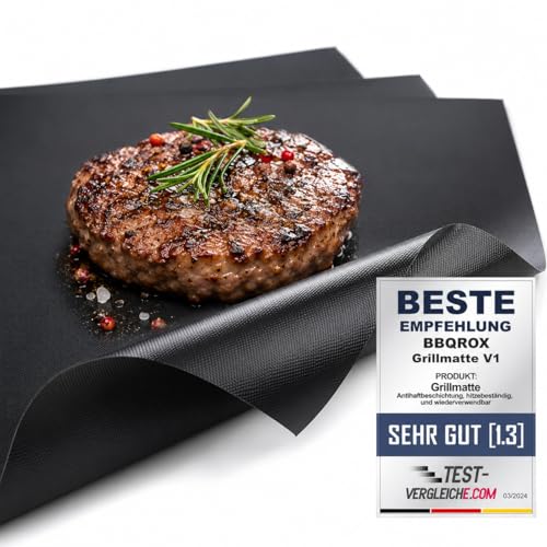 Grillmatte BLACKROX BBQROX Antihaft Grill Backmatte im Vergleich