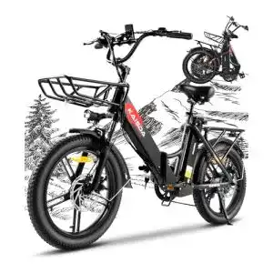 Kaisda E-Bike Klapprad 20 Zoll mit Fat Tire und 36V 20.8Ah Akku
