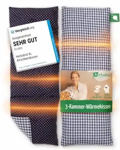 Kirschkernkissen Herbalind XL für Nacken und Schulter mit Kirschsteinen