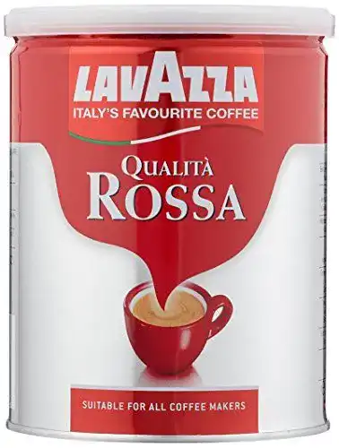Lavazza Kaffeepulver Qualità Rossa, gemahlen, 2er Pack