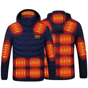 Beheizbare Jacke für Damen und Herren – Winter Daunenjacke mit USB-Heizung