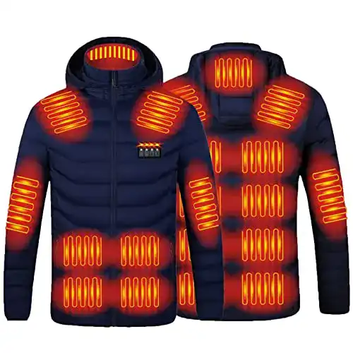 Beheizbare Jacke für Damen und Herren – Winter Daunenjacke mit USB-Heizung