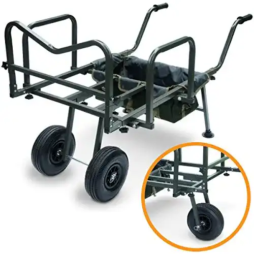 Angelwagen G8DS XXL Angel Trolley Metall für Karpfenangeln