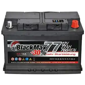 Blackmax Autobatterie 77Ah 12V 760A für PKW und LKW