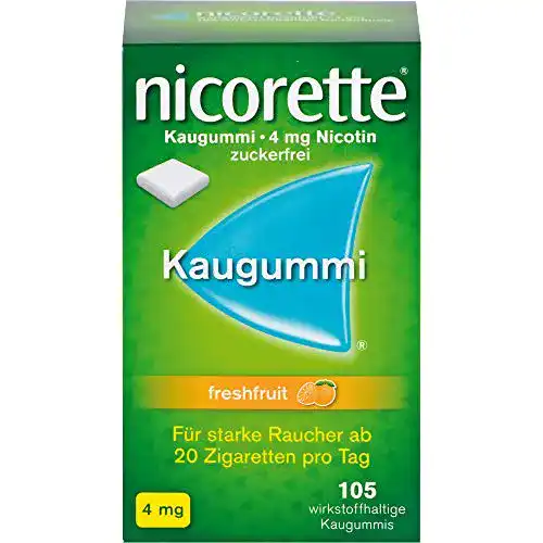 Nikotinkaugummi Nicorette 4 mg Freshfruit von Pharma Gerke