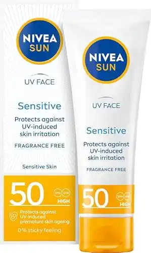Nivea Sonnencreme Sensitive Gesichtscreme SPF50 für empfindliche Haut