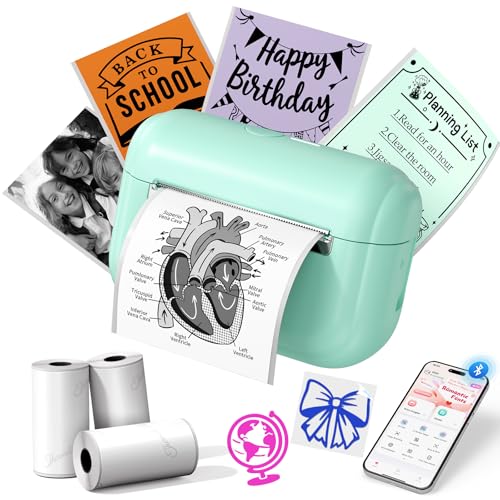 Taschendrucker Memoking Mini Drucker für Smartphones – Q02E