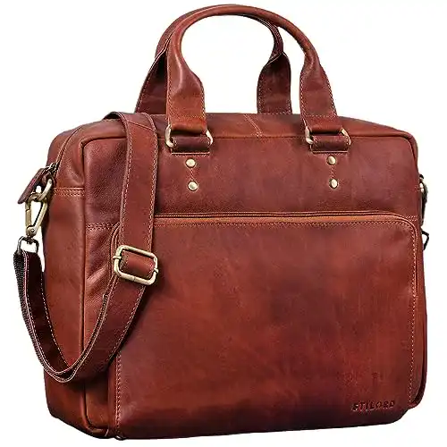 Umhängetaschen STILORD ‚Jack‘ Ledertasche Aktentasche Herren