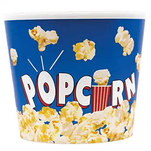 Popcorneimer Procos 91639 aus Kunststoff mit Popcorn Motiv 2,2 Liter