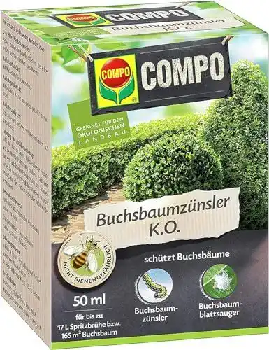 Buchsbaumzünsler Spritzmittel Compo – 50 ml Insektizid für Garten und Balkon