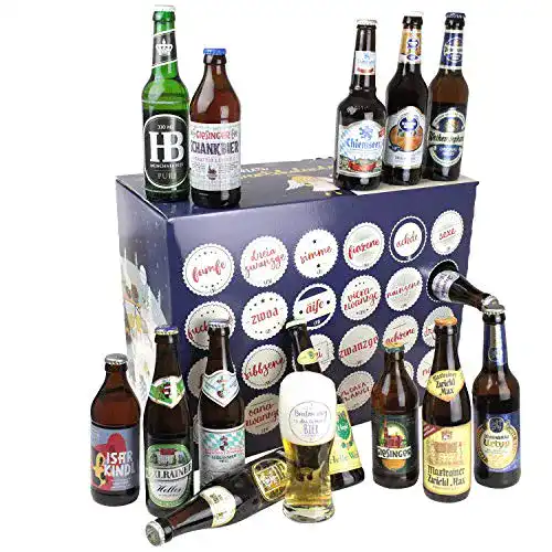 Bier-Adventskalender von Bavariashop mit bayerischen Biersorten