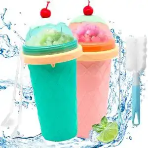 Slush-Eisbecher Dazztime Slush Set aus Silikon, 2-teilig