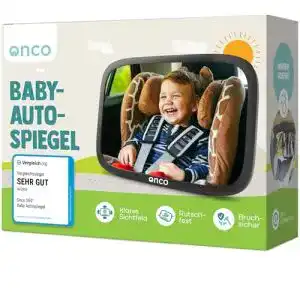 Onco 360° Baby Autospiegel für eine sichere Fahrt mit Kleinkindern