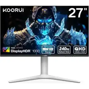 Höhenverstellbarer 27 Zoll Koorui Gaming Monitor mit 240Hz