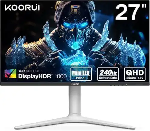 Höhenverstellbarer 27 Zoll Koorui Gaming Monitor mit 240Hz