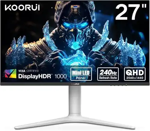 Höhenverstellbarer 27 Zoll Koorui Gaming Monitor mit 240Hz