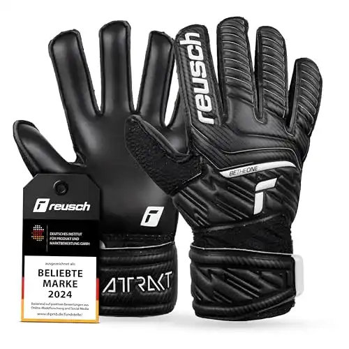 Torwarthandschuhe Reusch Attrakt Solid Junior Schwarz Größe 6