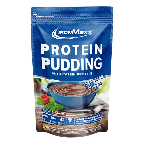 Ironmaxx Protein Pudding Pulver Chocolate 300g Zuckerfreier Pudding mit 24g Eiweiß