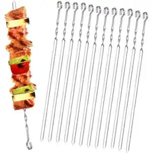 Schaschlikspieße Homealexa 20 Stück Edelstahl Grillspieße