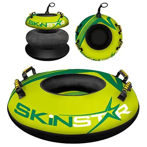 Aufblasbarer Schlitten Skinstar Snow Tube mit Griffen, Ø 100 cm