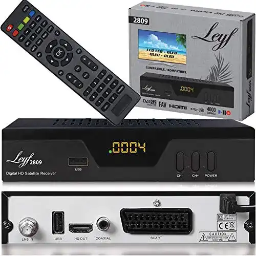 SAT-Receiver Leyf 2809 Digital Receiver mit Full HD 1080p