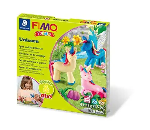 Fimo-Knete Staedtler 8034 19 LYST Unicorn Fimo Kids Set