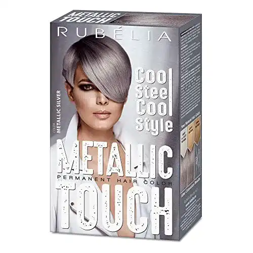 Silber Haarfarbe Rubélia Metallic Touch permanente Haarfarbe