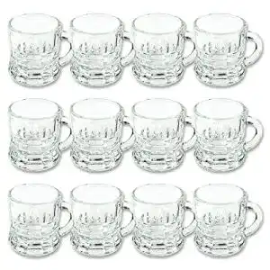 Schnapsgläser 12er Set mit Henkel für Schnaps und Shots