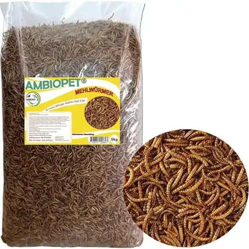 Mehlwürmer Naturprodukt Ambiopet 5 kg getrocknet für Tiere