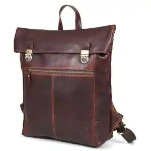 Lederrucksack Corno d’Oro Premium mit Anti-Diebstahl-Funktion