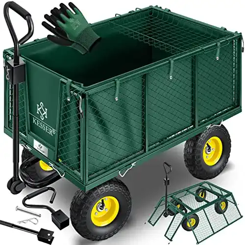Bollerwagen Kesser – 550 kg belastbarer Gartenwagen für vielseitige Nutzung