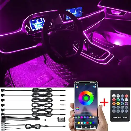 Ambientebeleuchtung Auto TABEN Umgebungsbeleuchtungs Kit mit 64 Farben