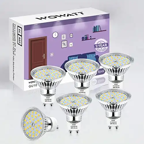 LED-Leuchtmittel Set wowatt 6er GU10 Warmweiß 5W