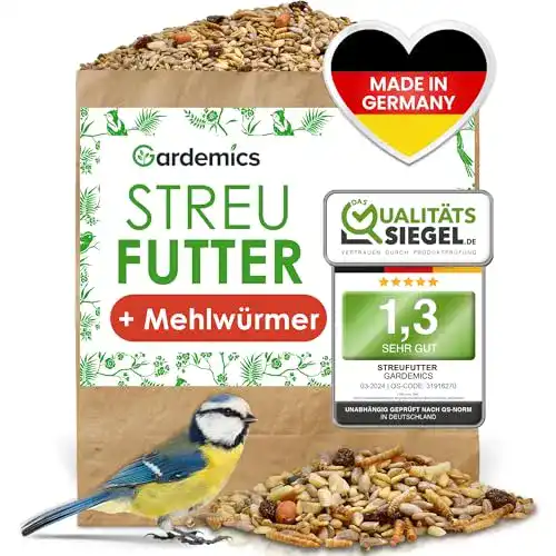 Wintervogelfutter für Wildvögel ganzjährig – 10 kg mit Mehlwürmern