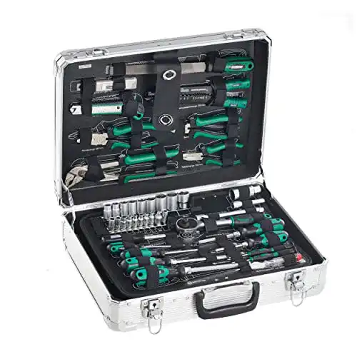 Werkzeugkoffer Brüder Mannesmann M29075 Aluminium, 108-teilig