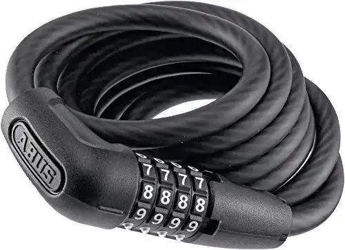 Abus Spiralkabelschloss Numero 5510C/180 mit Zahlencode für Fahrräder