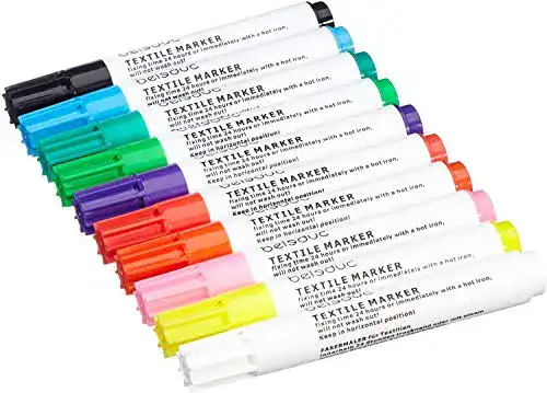 Stoffmalfarbe Beleduc 40152 Textilstifte Set mit 10 Farben