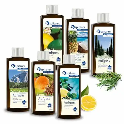 Spitzner Saunaaufguss Set Erlebnisreise 6 x 190 ml