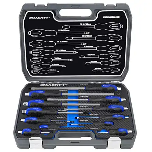 Schraubendreher-Set magnetisch Haskyy 12-teilig