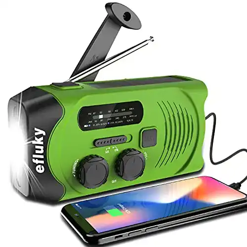 Handkurbel-Generator Efluky Solar Radio AM/FM Kurbelradio