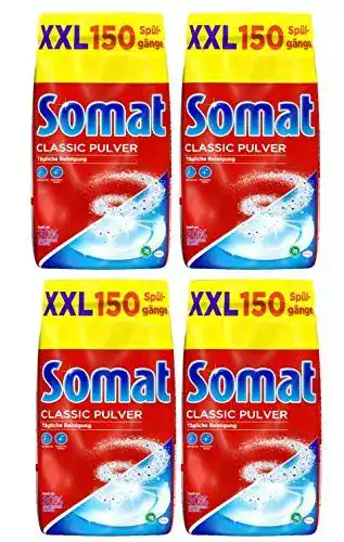 Spülmaschinenpulver Somat Classic für die tägliche Reinigung, 4er Pack (4 x 3 kg)