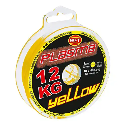 Geflochtene Angelschnur WFT KG Plasma Round 150m