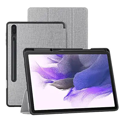 Tablet-Hülle Foluu für Samsung Galaxy Tab S7 FE 12,4 Zoll mit Stifthalter
