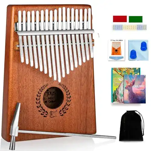 Kalimba Everjoys Daumenklavier 17 Schlüssel mit Zubehör