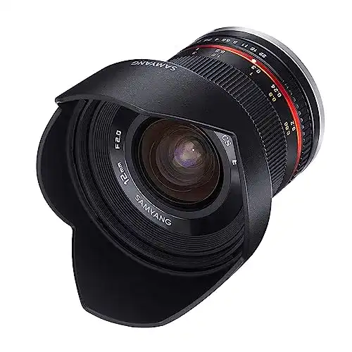 Samyang 12mm F2.0 Weitwinkel Objektiv für Sony E-Mount APS-C Kameras