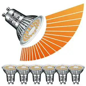 LED GU10 Dimmbar Eacll Warmweiß 5.8W 6er-Pack Flimmerfrei