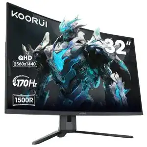 Koorui 32 Zoll Curved Gaming Monitor mit HDR und UltraWide QHD-Display