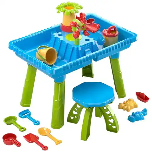 Wasserspieltisch für Kinder Sand- und Wassertisch mit Zubehör